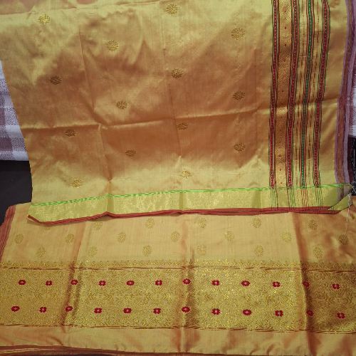 Handwoven Mixed Pat Silk Mekhela Chador - Image 9