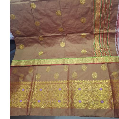 Handwoven Mixed Pat Silk Mekhela Chador - Image 15