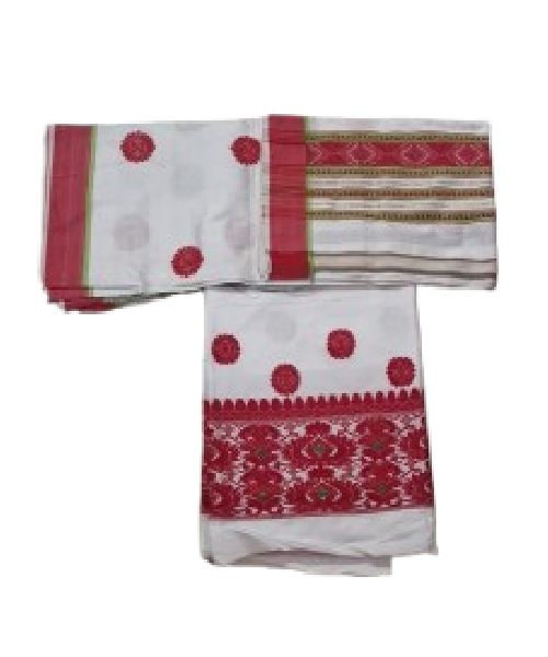 Handwoven Mixed Pat Silk Mekhela Chador - Image 16
