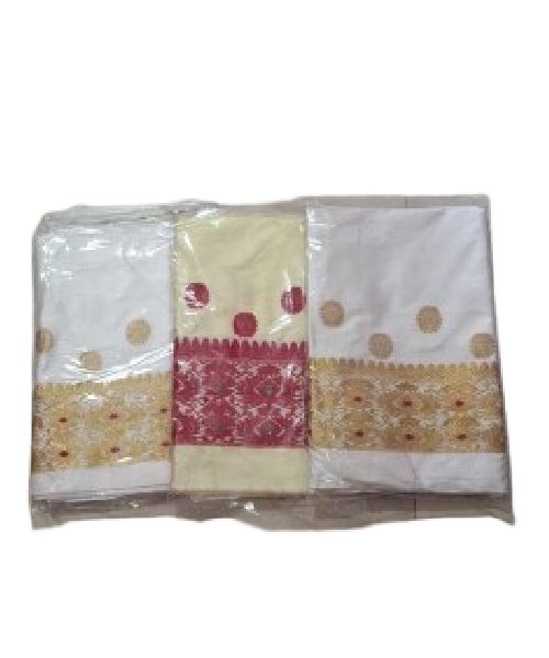 Handwoven Mixed Pat Silk Mekhela Chador - Image 5