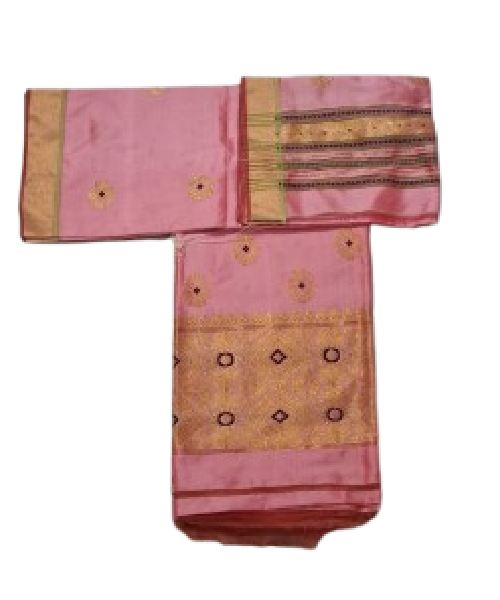 Handwoven Mixed Pat Silk Mekhela Chador - Image 10