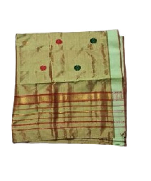 Pure Pat Silk Single Centre Border Gamusa.(Jokachiba)
