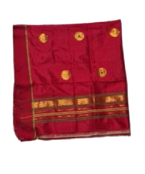 Pure Pat Silk Single Centre Border Gamusa.(Jokachiba)