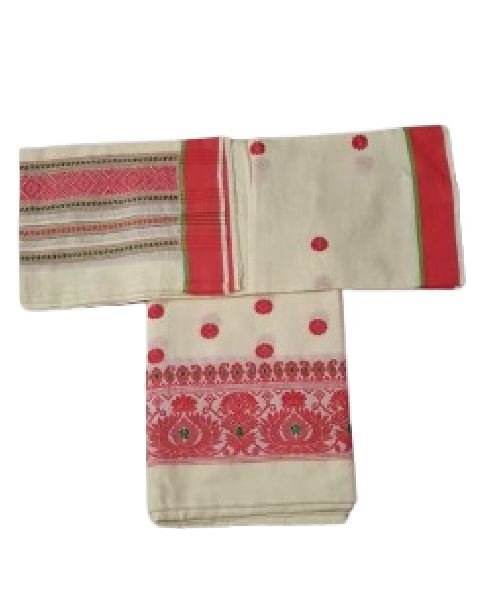 Resmi Cotton Mekhela Chador – Handwoven Traditional Deori Ethnic Wear