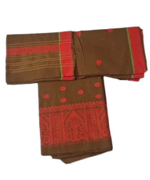 Resmi Cotton Mekhela Chador – Handwoven Traditional Deori Ethnic Wear