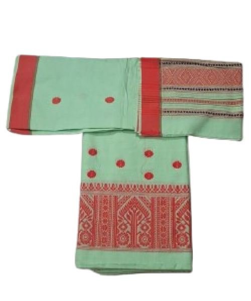 Resmi Cotton Mekhela Chador – Handwoven Traditional Deori Ethnic Wear