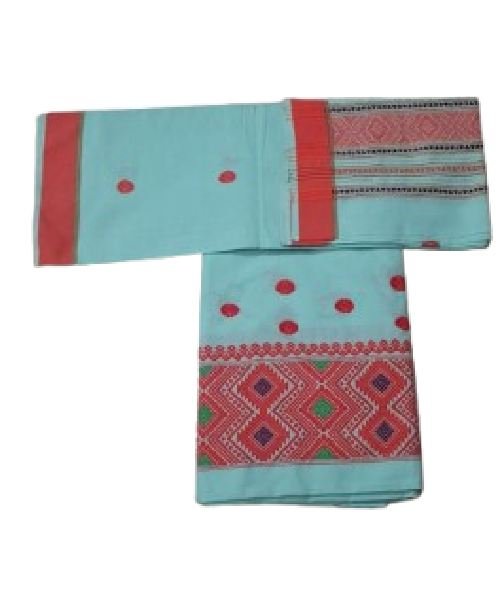 Resmi Cotton Mekhela Chador – Handwoven Traditional Deori Ethnic Wear