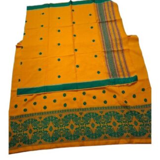 Rashmi Cotton Mekhela Chador – Handwoven Traditional Assamese Ethnic Wear
