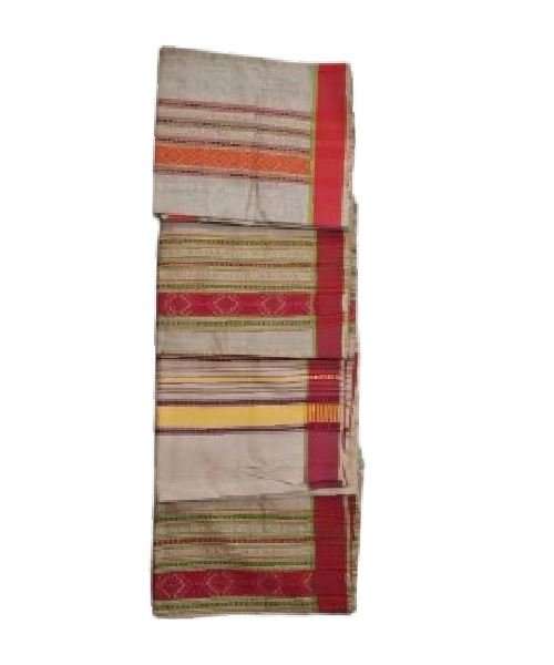 Toss Silk Single Centre Border Gamusa (Joka Chiba) – Handwoven by Deori Artisans