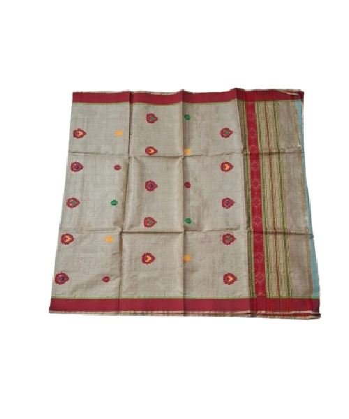 Toss Silk Single Centre Border Gamusa (Joka Chiba) – Handwoven by Deori Artisans