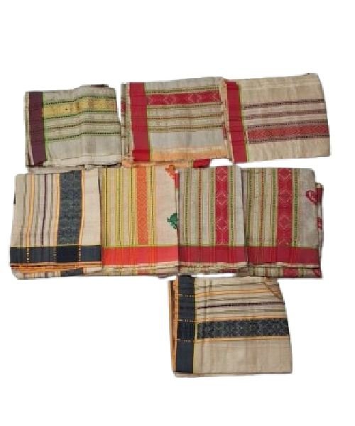 Toss Silk Single Centre Border Gamusa (Joka Chiba) – Handwoven by Deori Artisans