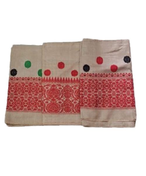 Toss Silk Single Long Mekhela with Blouse - Image 3