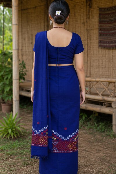 Padmini by Padmini Single Long Mekhela with Blouse.