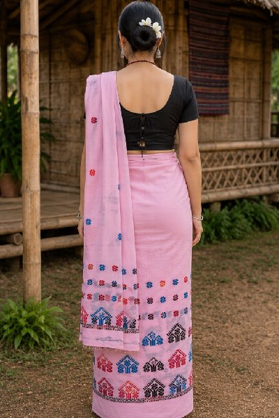 Padmini by Padmini Single Long Mekhela with Blouse.