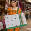 women Nooni Jokachiba Nooni Silk Single Centre Border Gamusa (Joka Chiba) – Handwoven by Deori Artisans